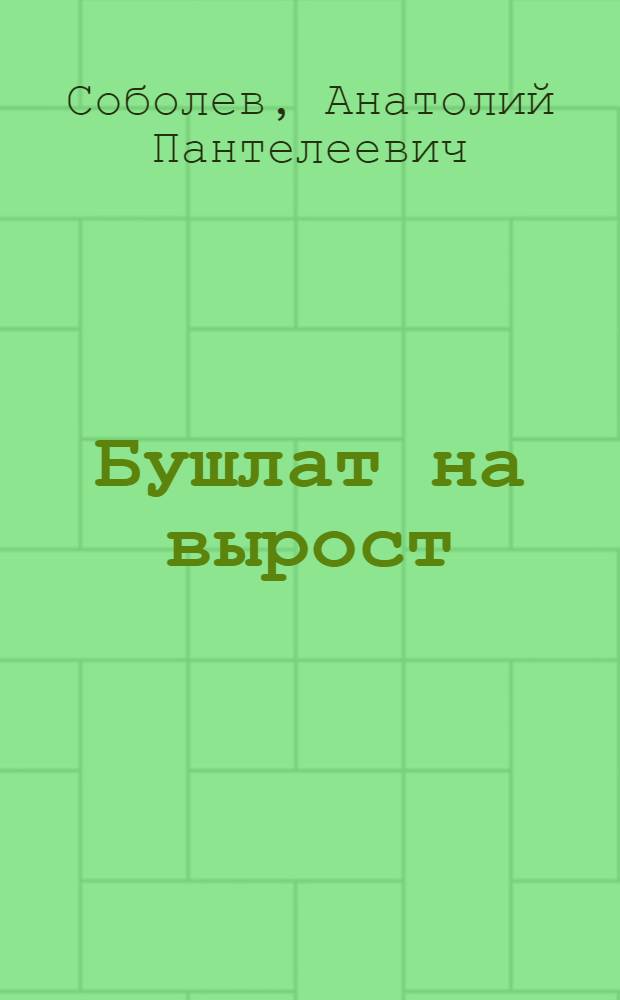 Бушлат на вырост : Роман