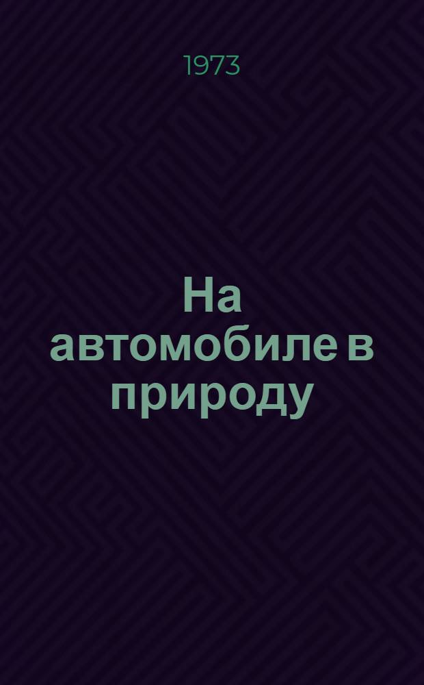 На автомобиле в природу