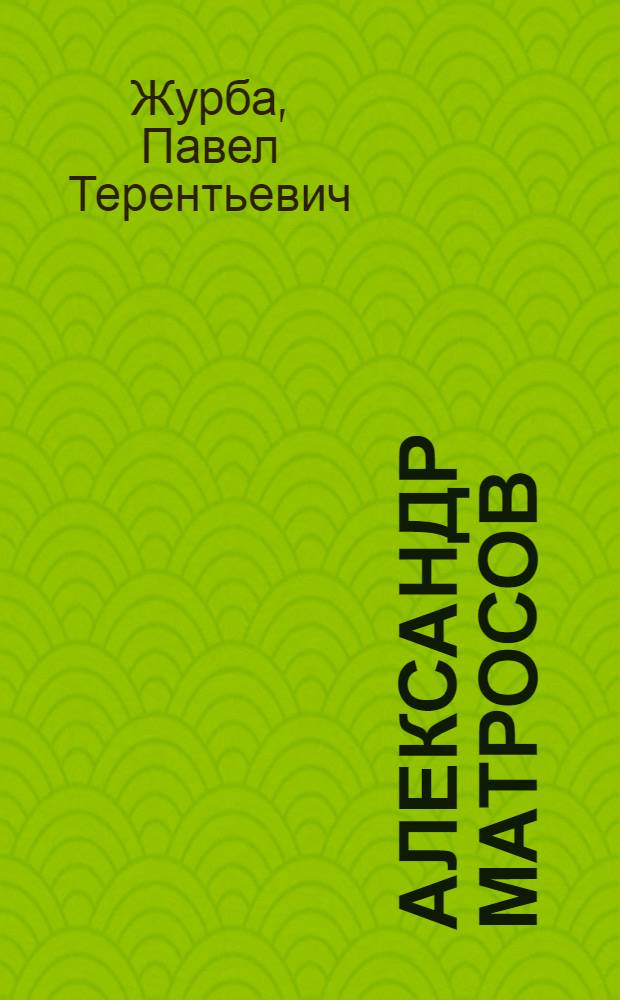 Александр Матросов : Повесть