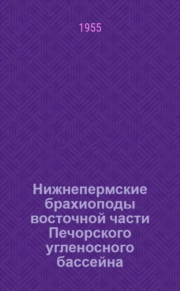 Нижнепермские брахиоподы восточной части Печорского угленосного бассейна : Автореферат дис. на соискание учен. степени кандидата геол.-минерал. наук