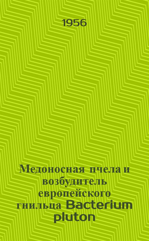 Медоносная пчела и возбудитель европейского гнильца Bacterium pluton : (Эксперименты по иммунитету зародышей) : Автореф. дис. на соиск. учен. степени канд. биол. наук