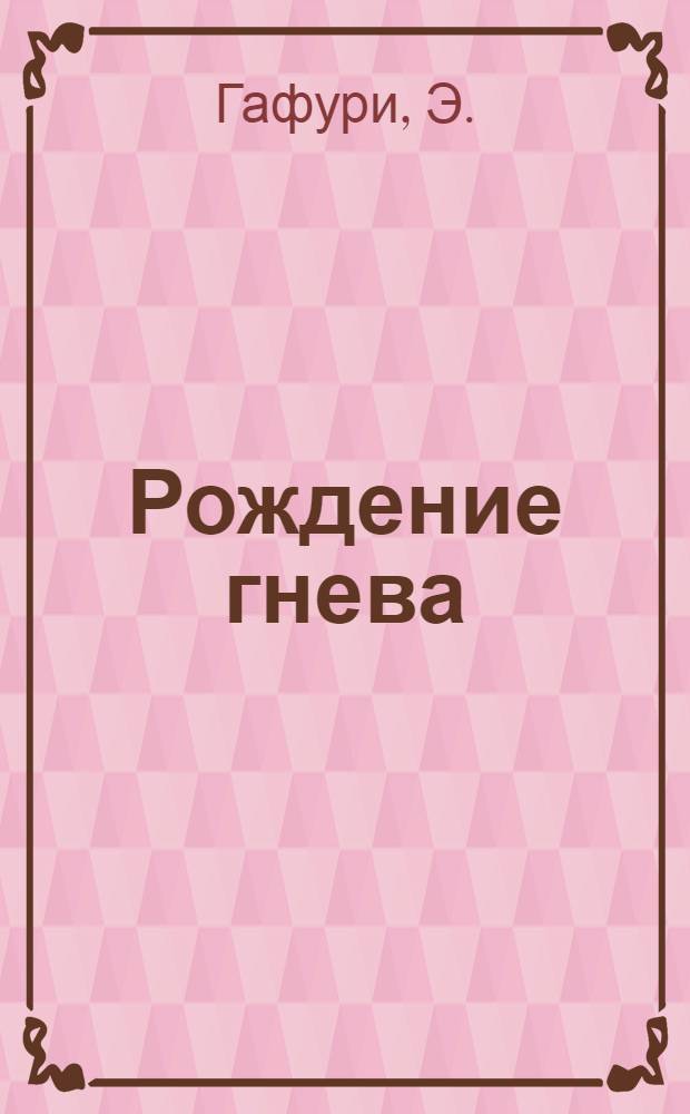 Рождение гнева : Рассказы о Мажите Гафури