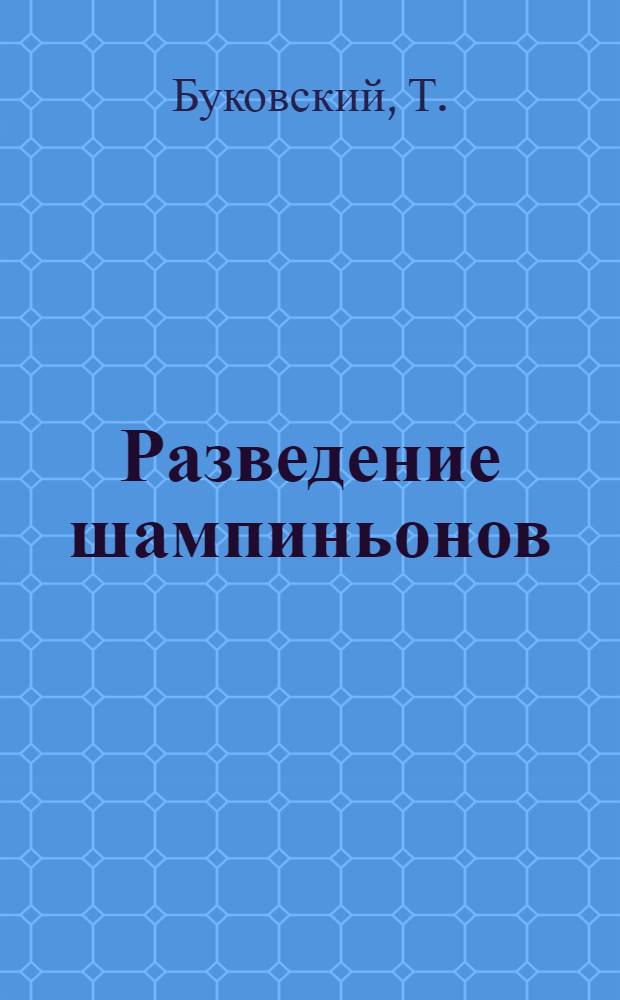 Разведение шампиньонов