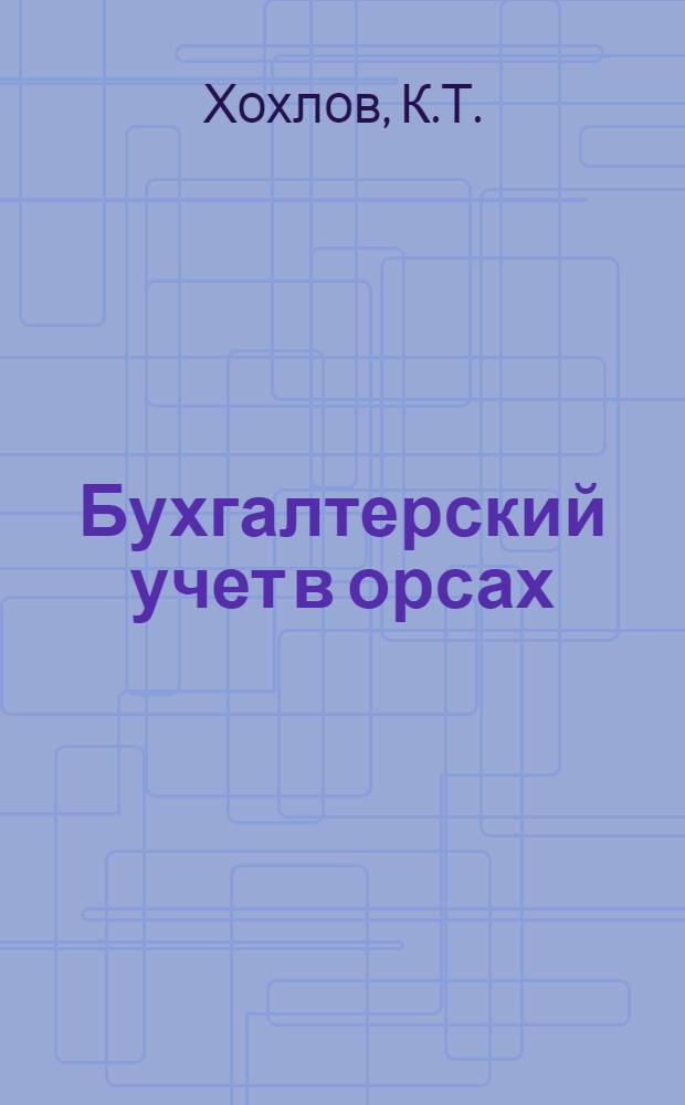 Бухгалтерский учет в орсах : Практ. пособие