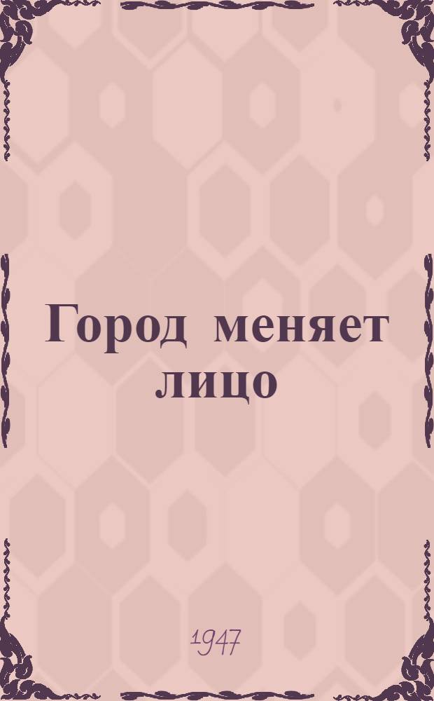 Город меняет лицо : Курск в новой пятилетке
