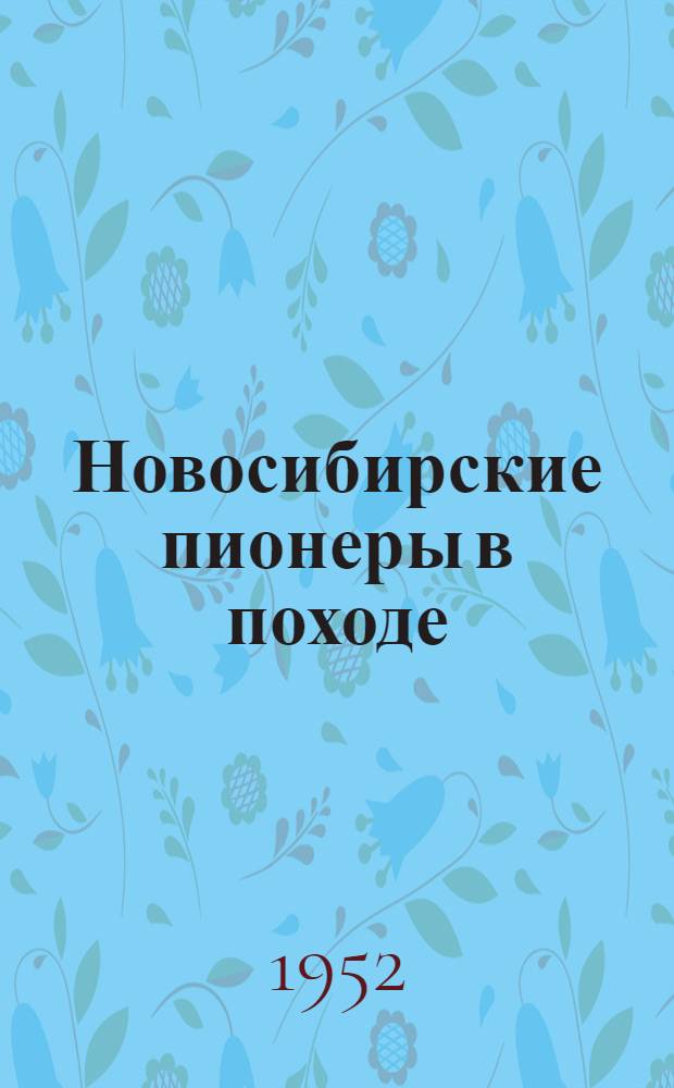Новосибирские пионеры в походе : Экскурсия на Алтай
