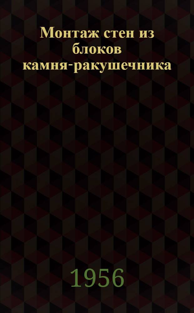 Монтаж стен из блоков камня-ракушечника
