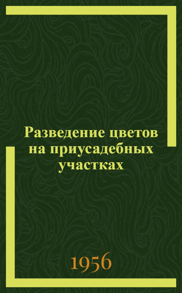 Разведение цветов на приусадебных участках