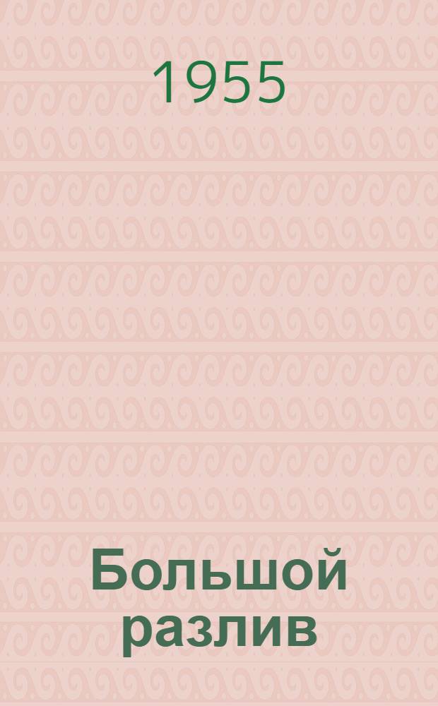 Большой разлив : Роман