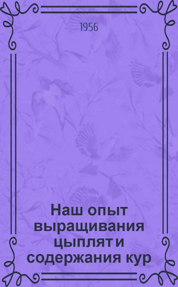 Наш опыт выращивания цыплят и содержания кур