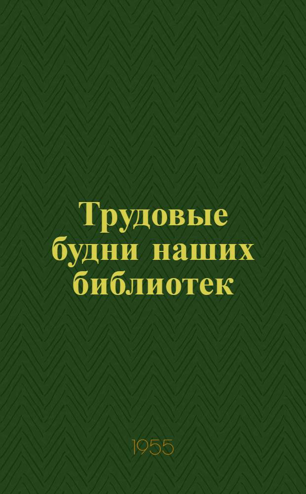 Трудовые будни наших библиотек : (По страницам район. газет)