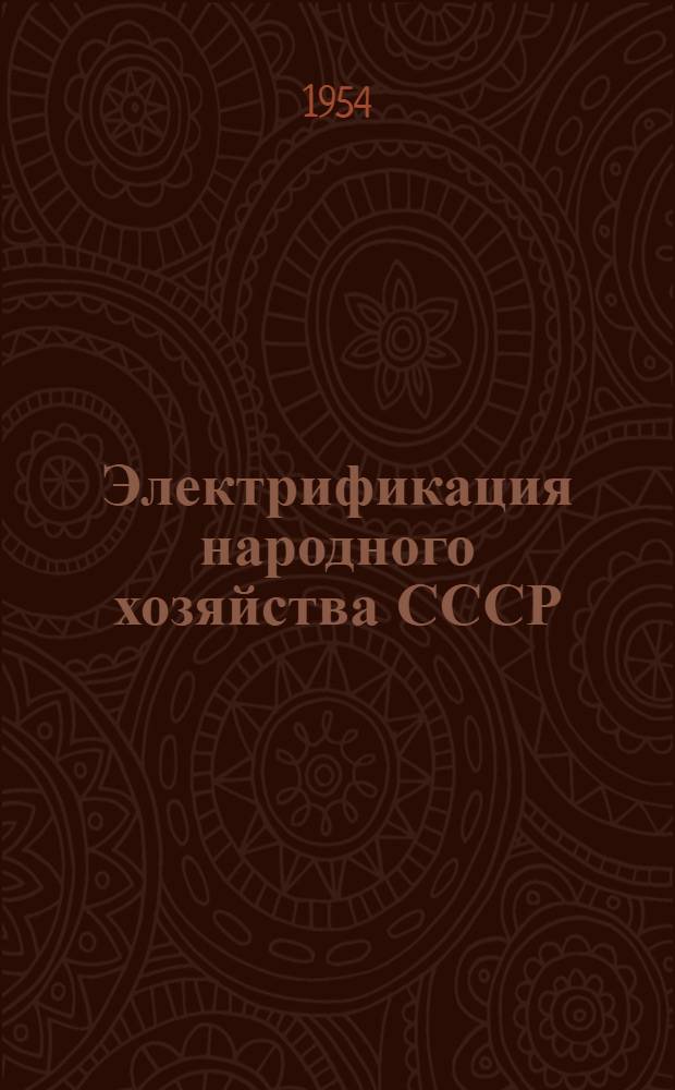 Электрификация народного хозяйства СССР : Стенограмма публичной лекции..