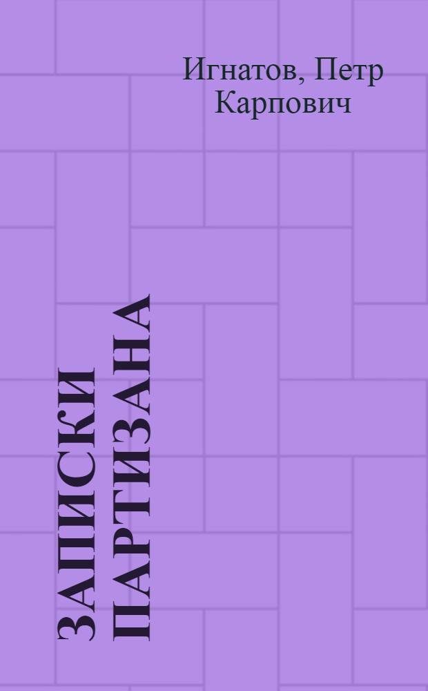 Записки партизана