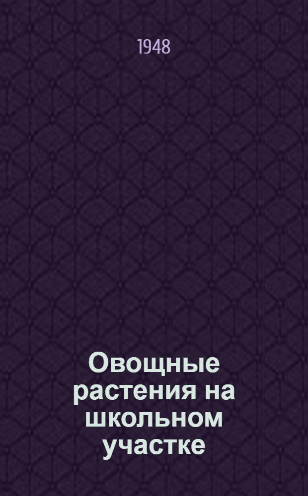 Овощные растения на школьном участке : (Весенние работы)