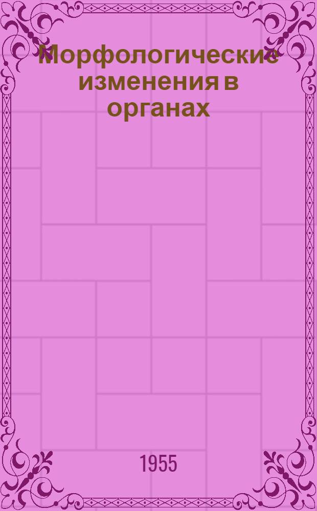 Морфологические изменения в органах (печени, поджелудочной железе, почках, надпочечниках, сердечной и скелетной мышцах) при экспериментальной алиментарной дистрофии : Автореферат дис., представл. на соискание учен. степени кандидата мед. наук