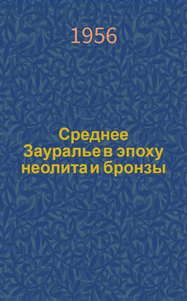 Среднее Зауралье в эпоху неолита и бронзы