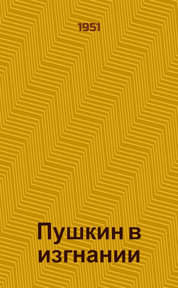 Пушкин в изгнании : Роман