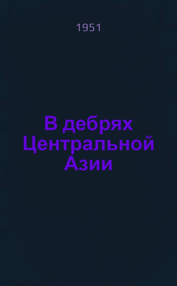 В дебрях Центральной Азии : Записки кладоискателя : Роман