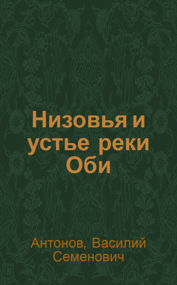 Низовья и устье реки Оби : (Гидролого-навигационный очерк)