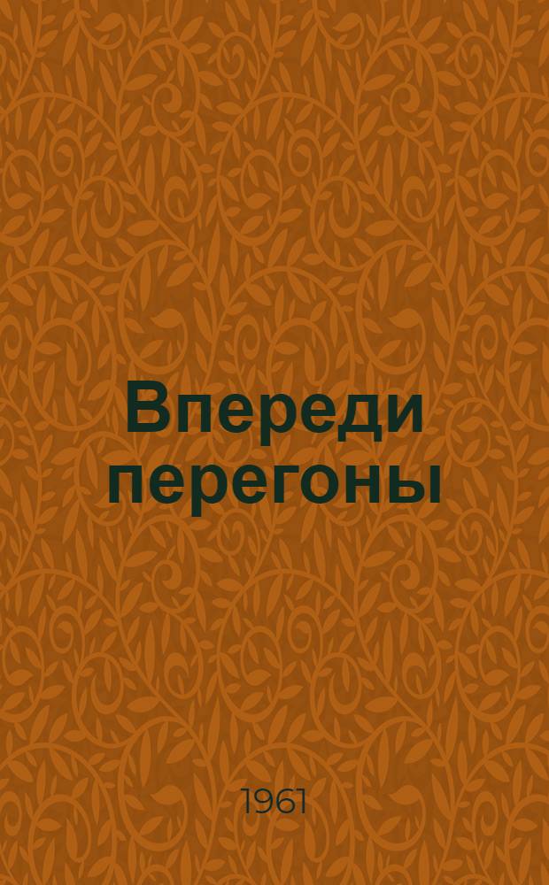 Впереди перегоны : Стихи