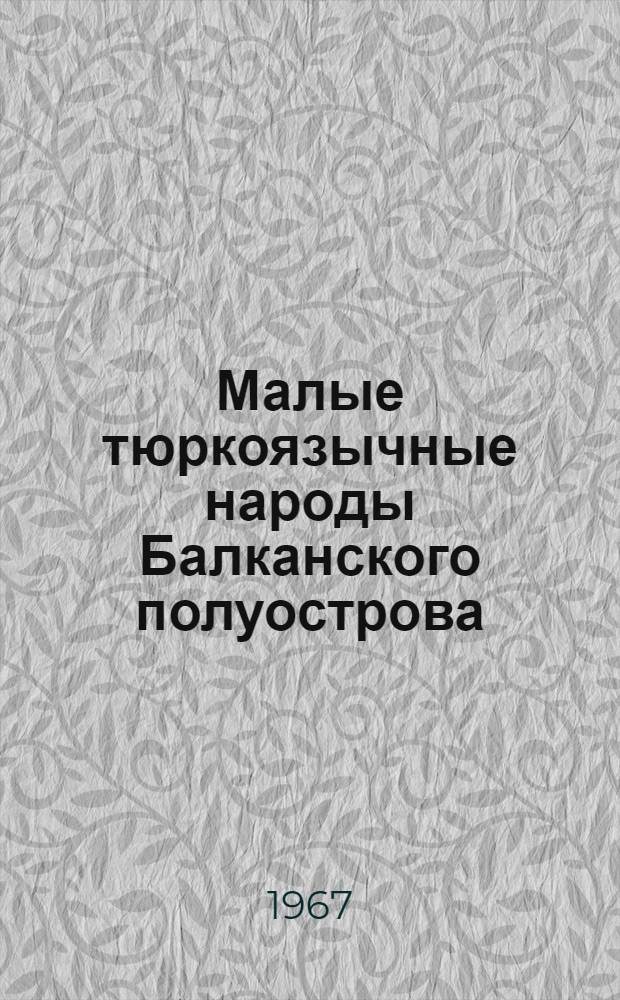 Малые тюркоязычные народы Балканского полуострова : (К вопросу о происхождении гагаузов) : Автореферат дис. на соискание учен. степени канд. ист. наук