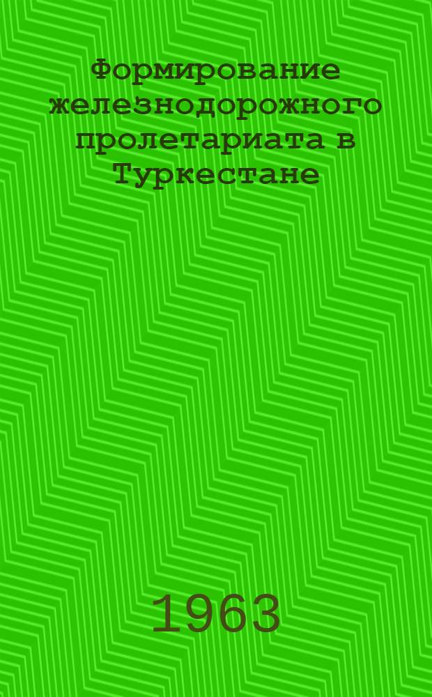 Формирование железнодорожного пролетариата в Туркестане (1881-1914 гг.) : Автореферат дис. на соискание учен. степени кандидата ист. наук