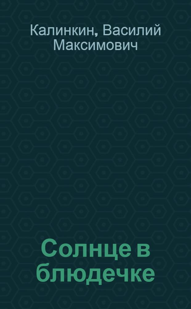 Солнце в блюдечке : Стихи : Для детей