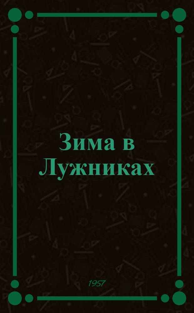 Зима в Лужниках