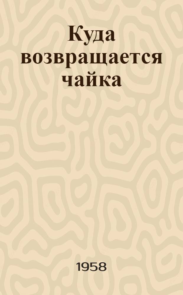 Куда возвращается чайка : Рассказы