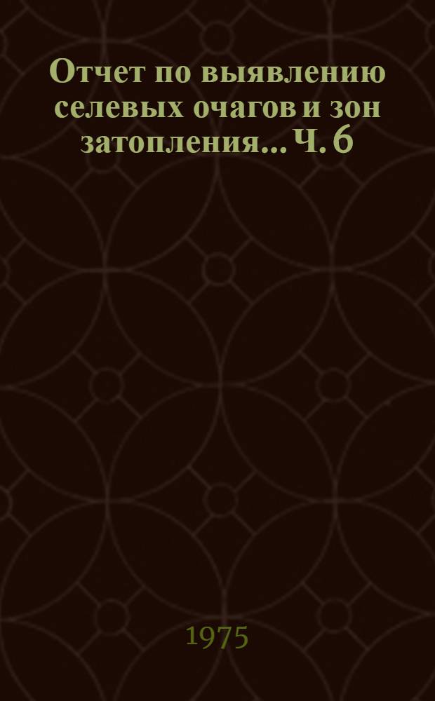 Отчет по выявлению селевых очагов и зон затопления... Ч. 6 : ...Сурхандарьинской области
