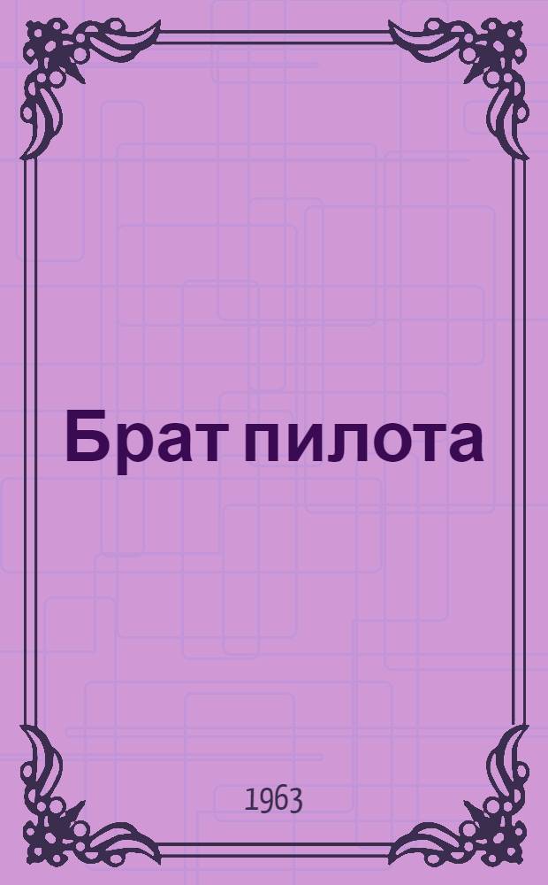Брат пилота : Рассказы : Для детей