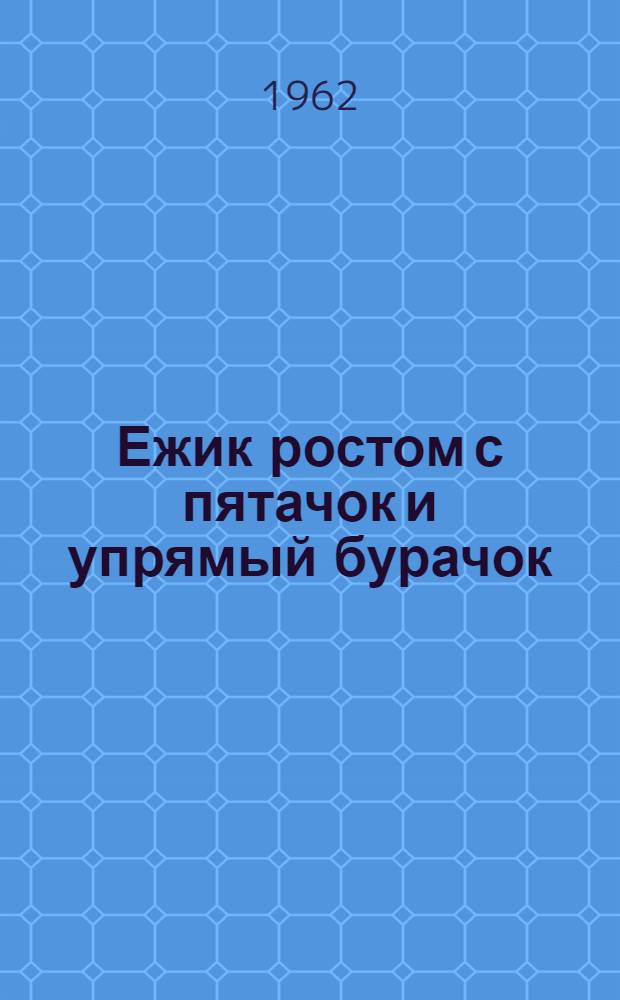 Ежик ростом с пятачок и упрямый бурачок : Стихи : По нар. мотивам : Для дошкольного и мл. школьного возраста