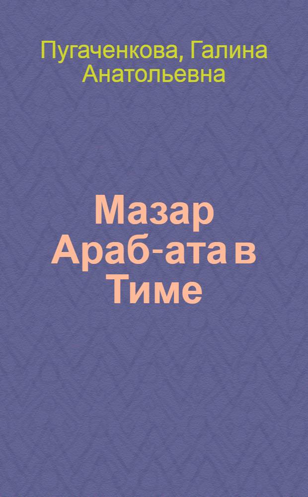 [Мазар Араб-ата в Тиме]