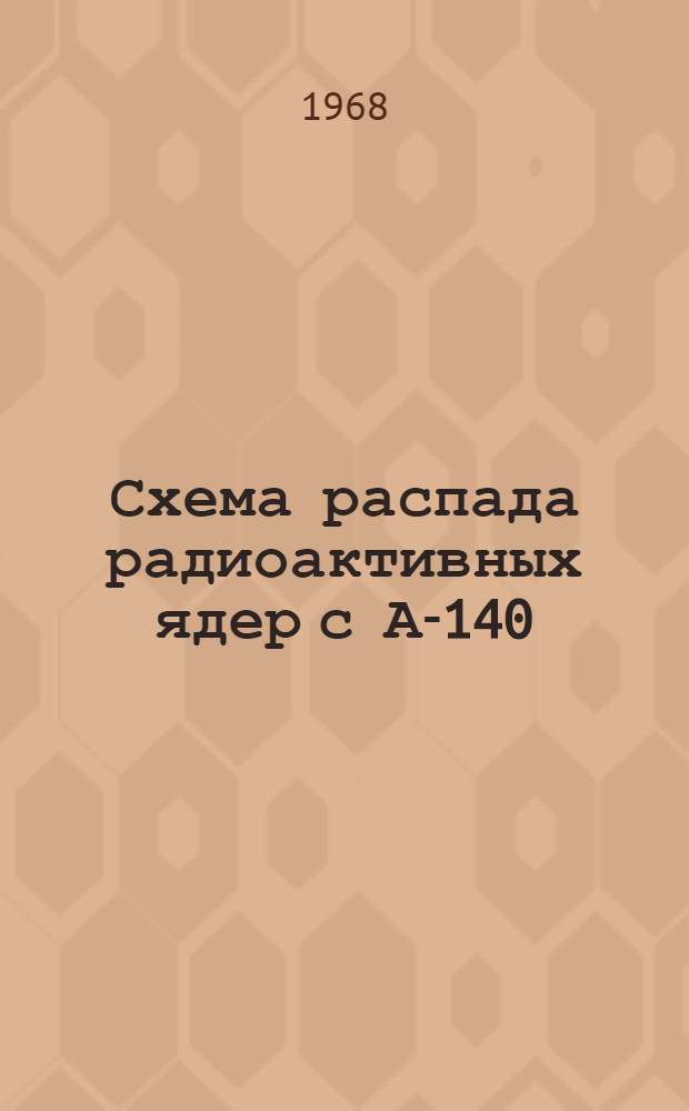 Схема распада радиоактивных ядер с А-140