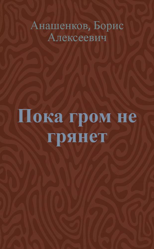 Пока гром не грянет : Повесть