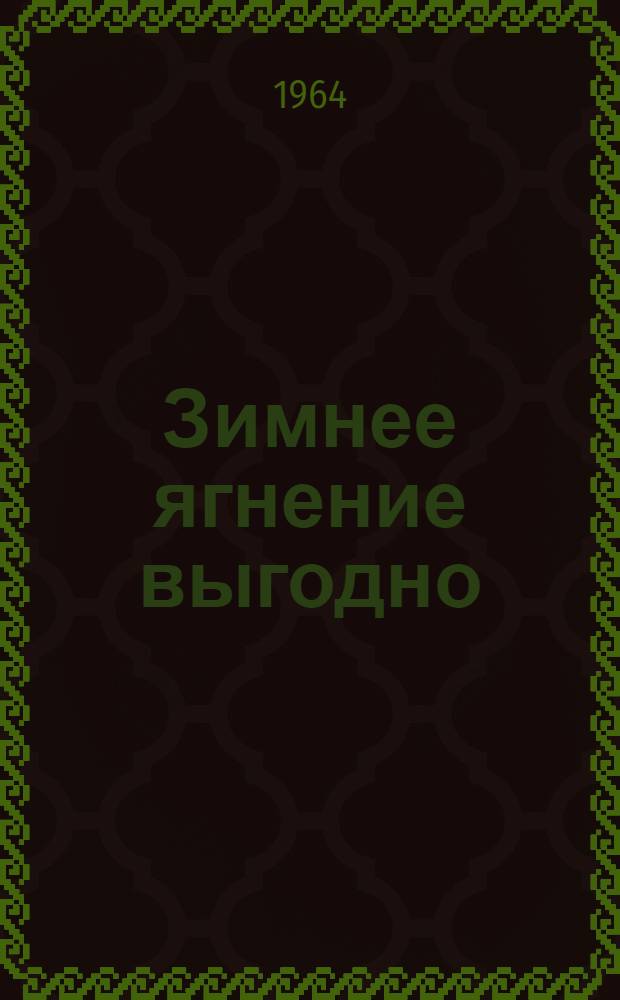 Зимнее ягнение выгодно