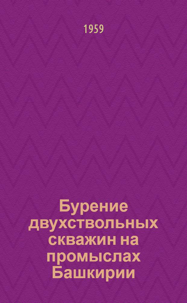 Бурение двухствольных скважин на промыслах Башкирии