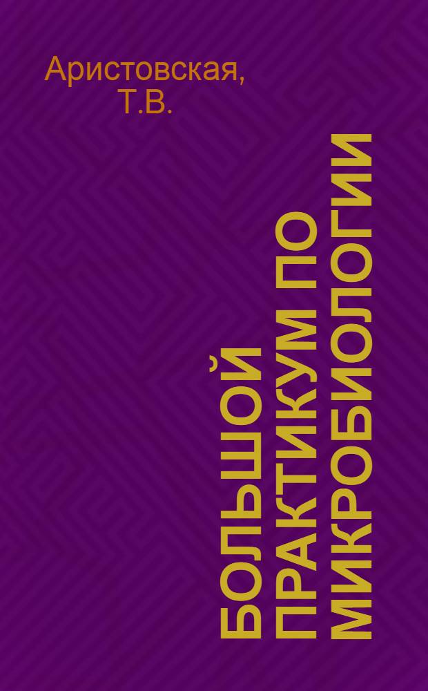 Большой практикум по микробиологии : Учеб. пособие для гос. ун-тов СССР