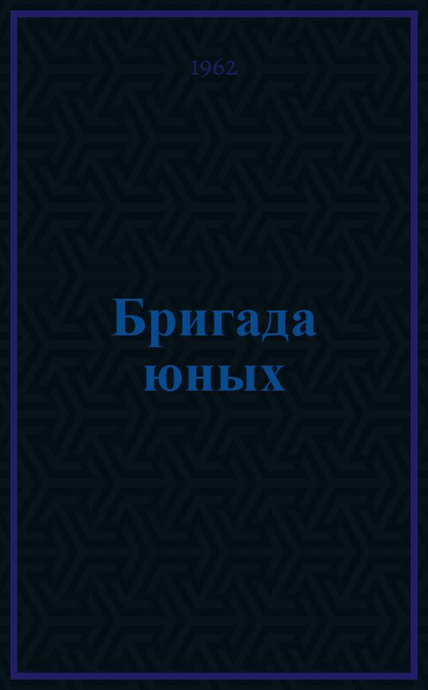 Бригада юных : (Из опыта работы Чудовской восьмилет. школы № 3)