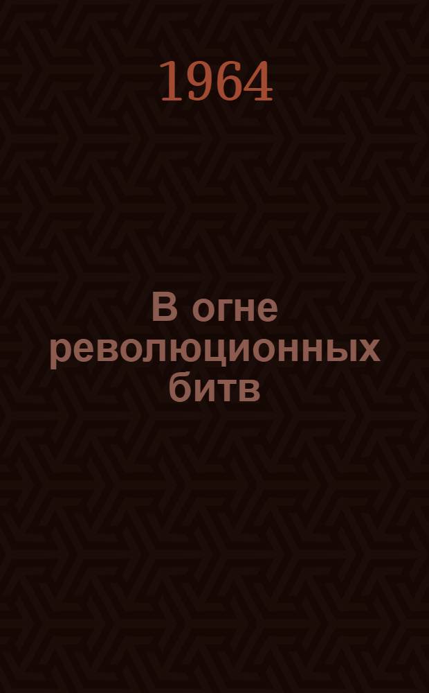 В огне революционных битв : Воспоминания