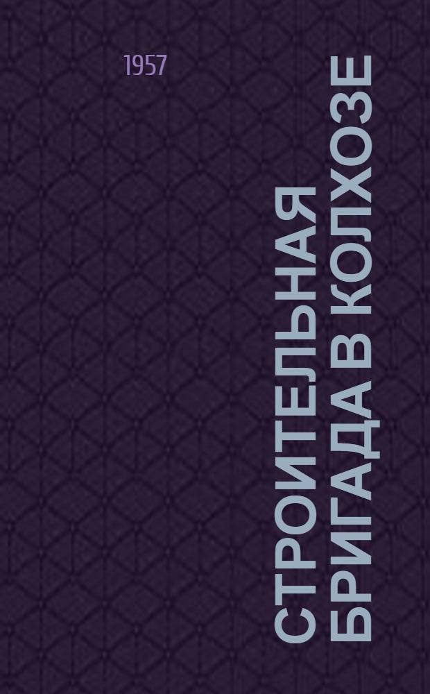 Строительная бригада в колхозе