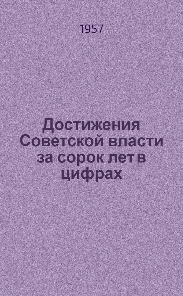 Достижения Советской власти за сорок лет в цифрах : Стат. сборник