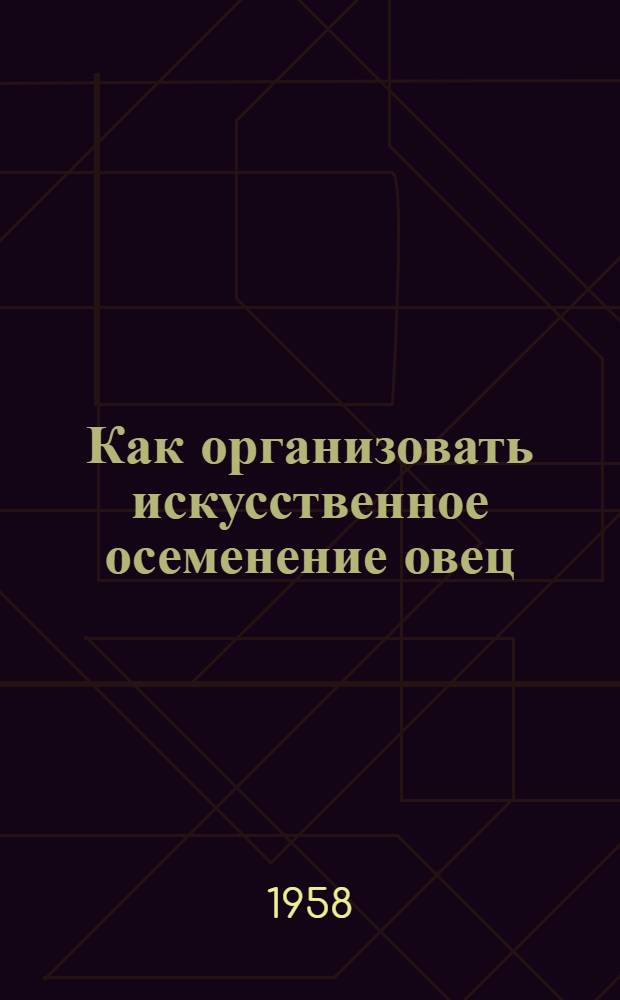 Как организовать искусственное осеменение овец