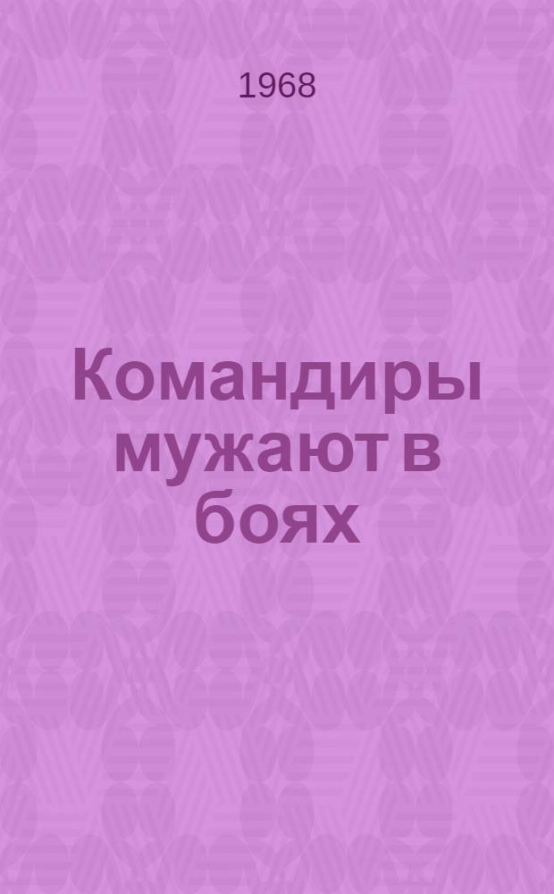 Командиры мужают в боях