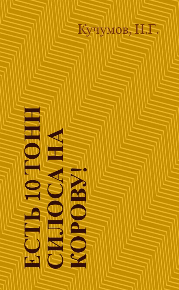 Есть 10 тонн силоса на корову!