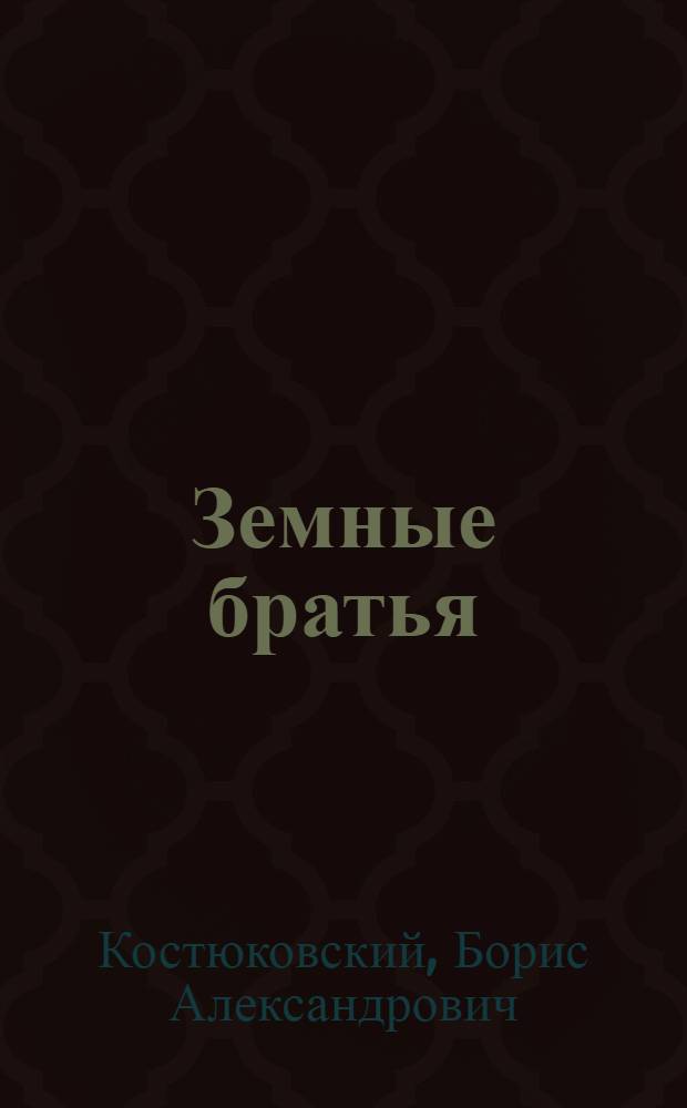 Земные братья : Повесть о Б.Н. Гайнулине и его товарищах