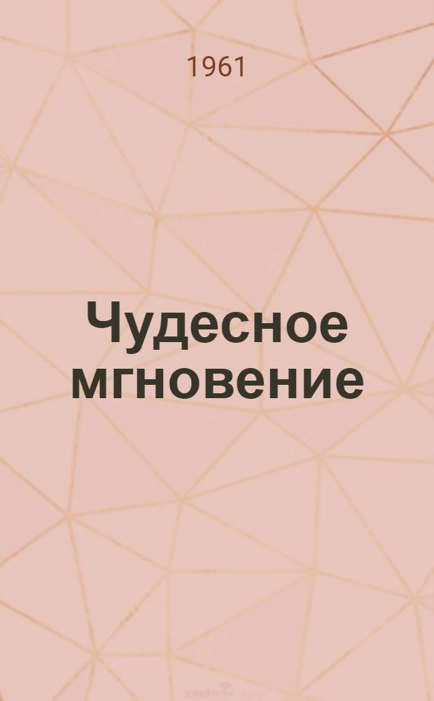 Чудесное мгновение : Роман