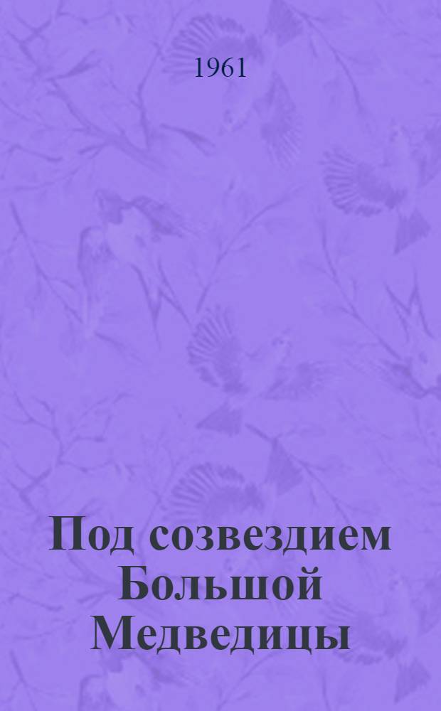 Под созвездием Большой Медведицы : Очерк о токаре-расточнике Чит. машиностроит. завода В.А. Шубине