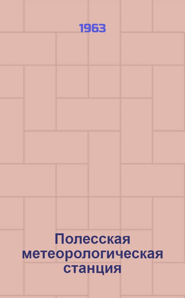 Полесская метеорологическая станция