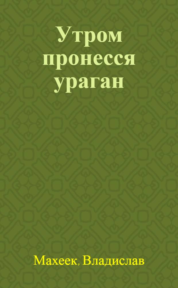 Утром пронесся ураган